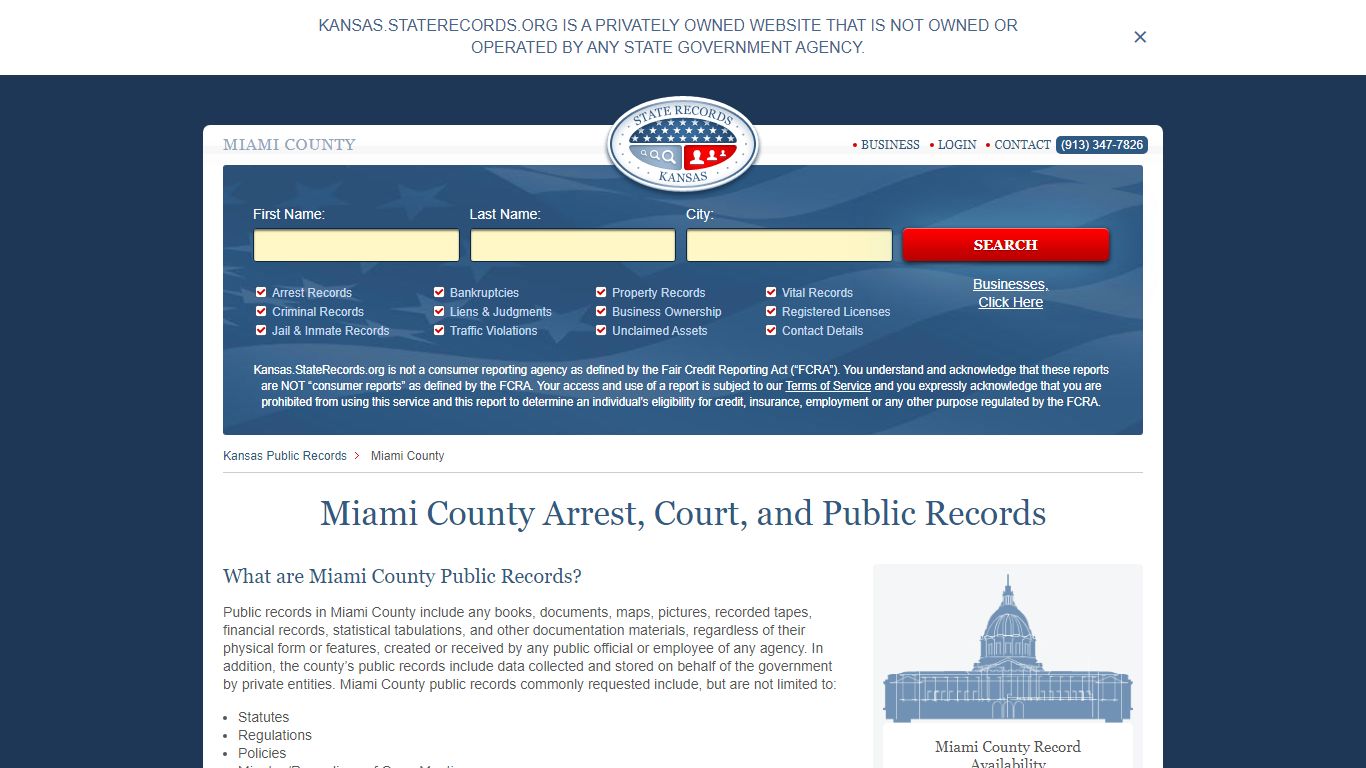 Miami County Arrest, Court, and Public Records